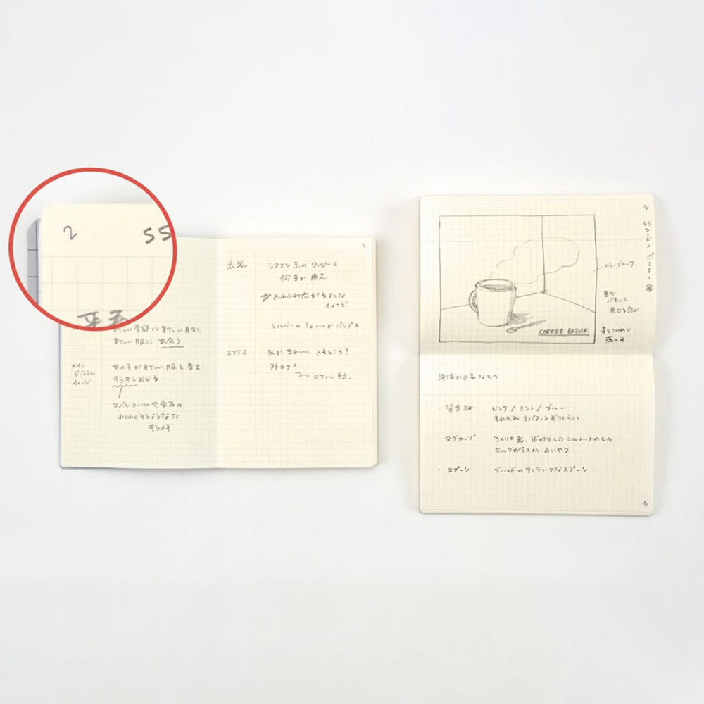 B-177 | DAIGO isshoni notebook number 迷你筆記簿 (grid)