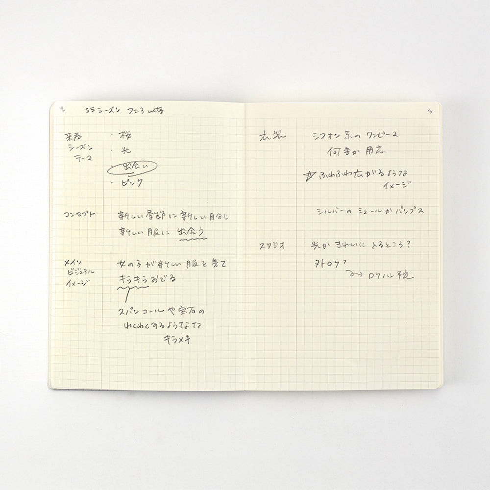 B-178 | DAIGO isshoni notebook number A6 筆記簿 (grid)