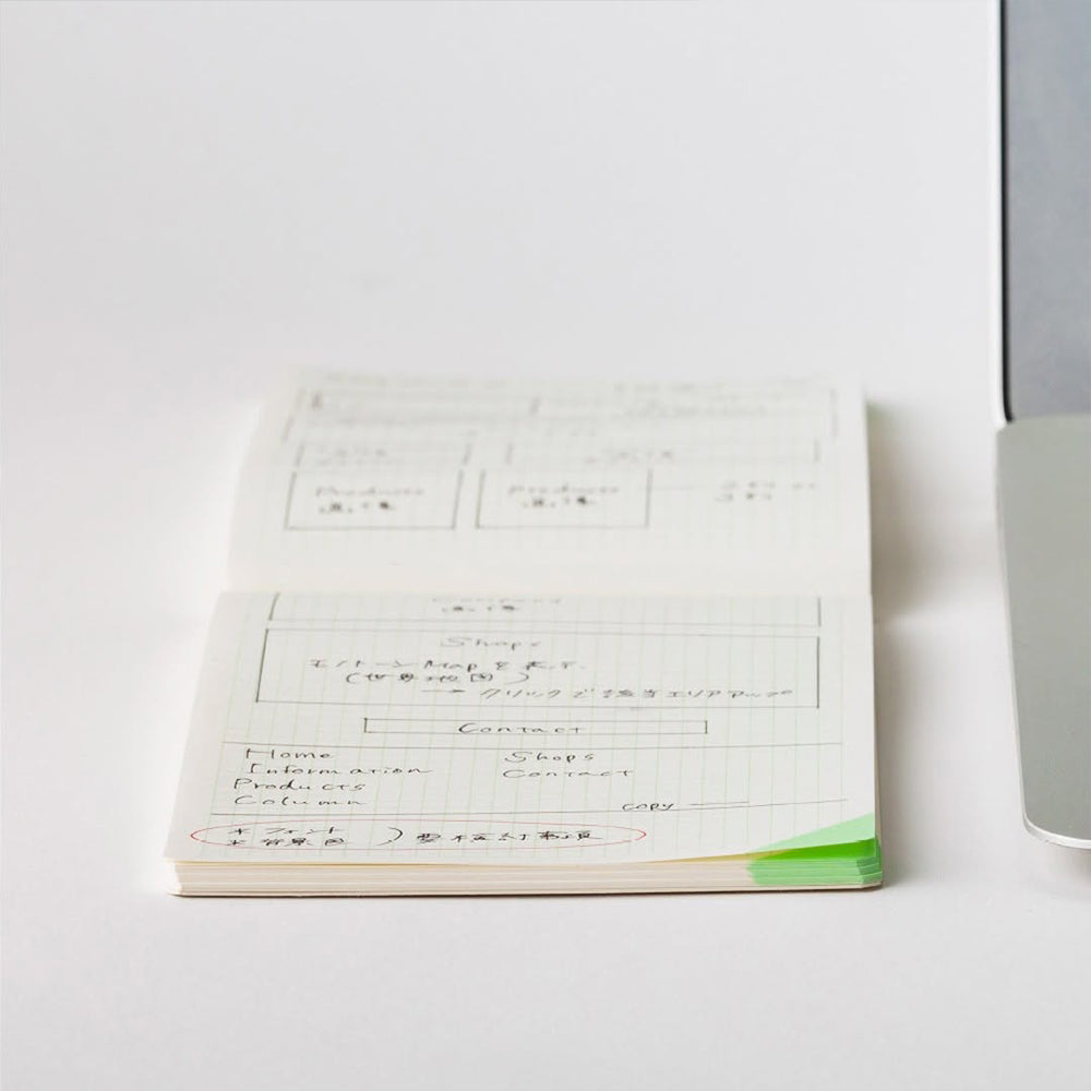 B-206A | CRAFT DESIGN TECHNOLOGY Desk Note 筆記本 S (白綠色)