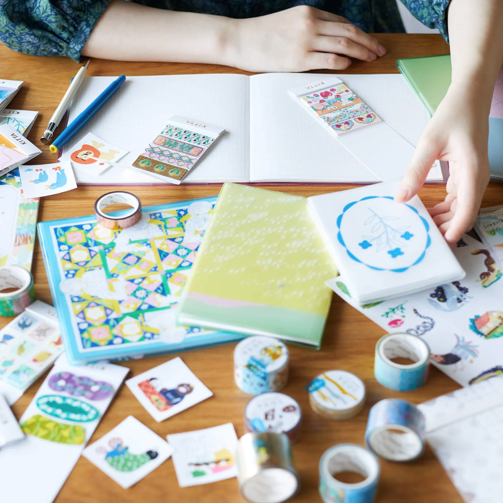 B-78 | KING JIM HITOTOKI NOTE 方形尺寸 手帳筆記簿 (盛開)