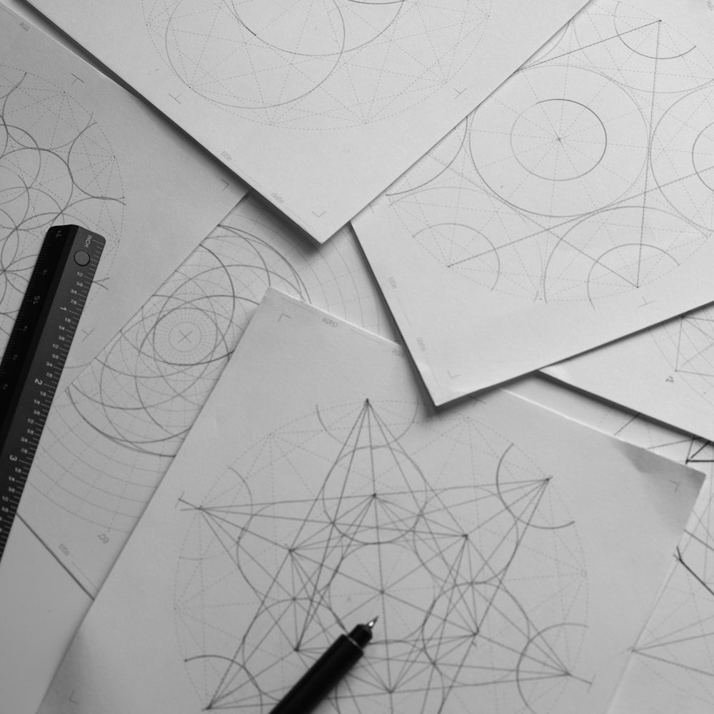 B-90 | YUAN DESIGN STUDIO Graph Paper 筆記本 (1/4 Circle)