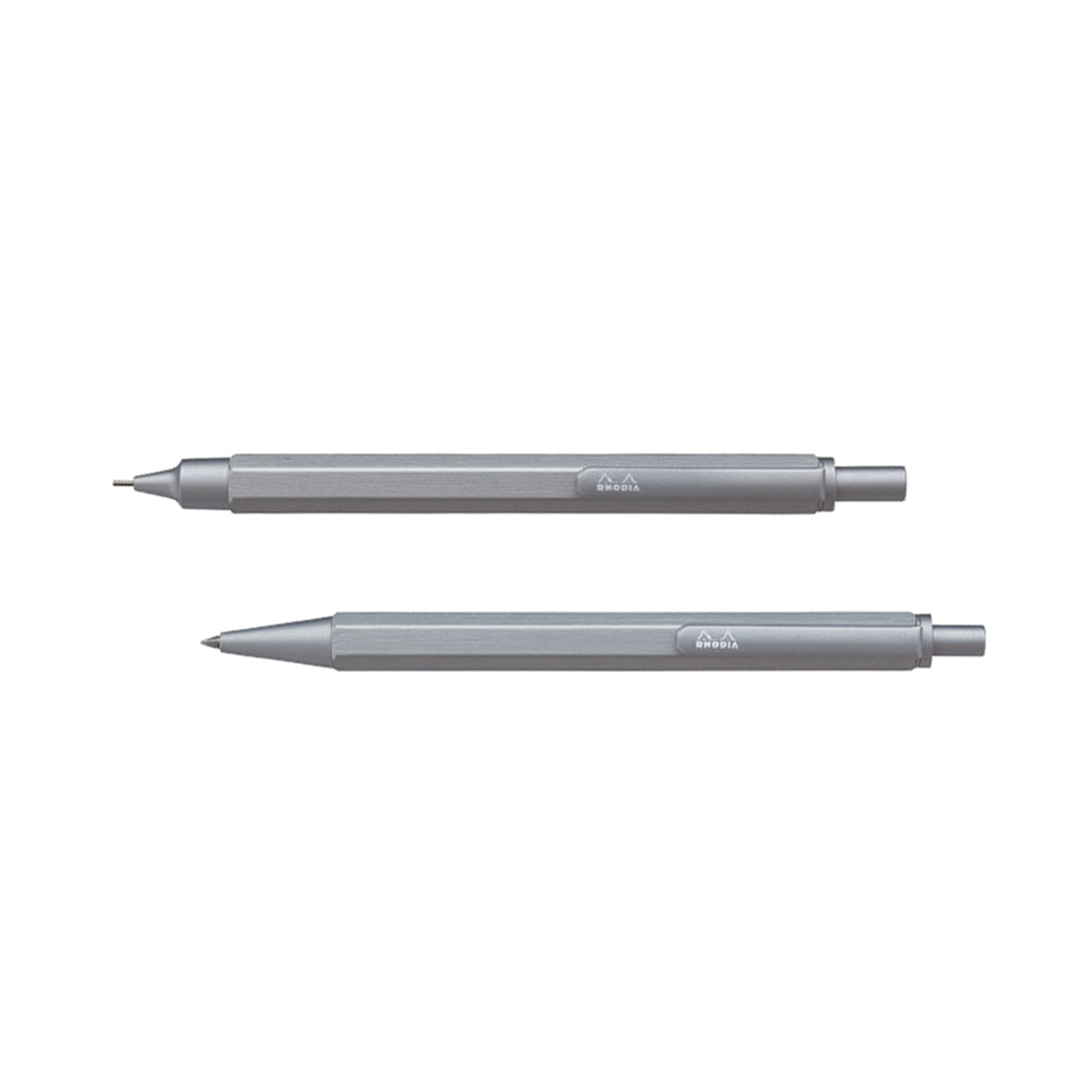 P-221 | RHODIA ScRipt 原子筆 / 鉛芯筆 (銀色)
