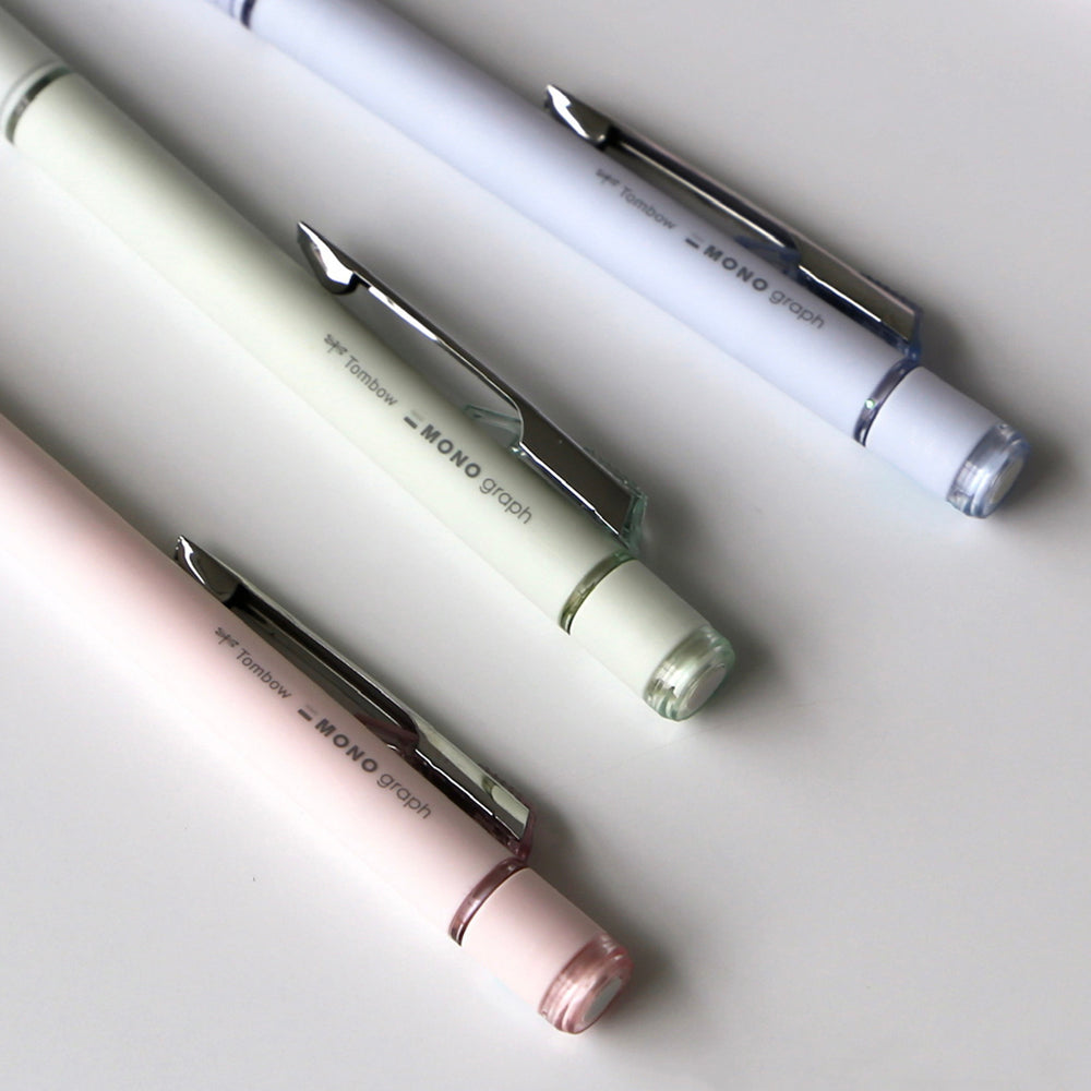P-260 | TOMBOW MONO Graph Grip 鉛芯筆 0.5mm 淺灰系列
