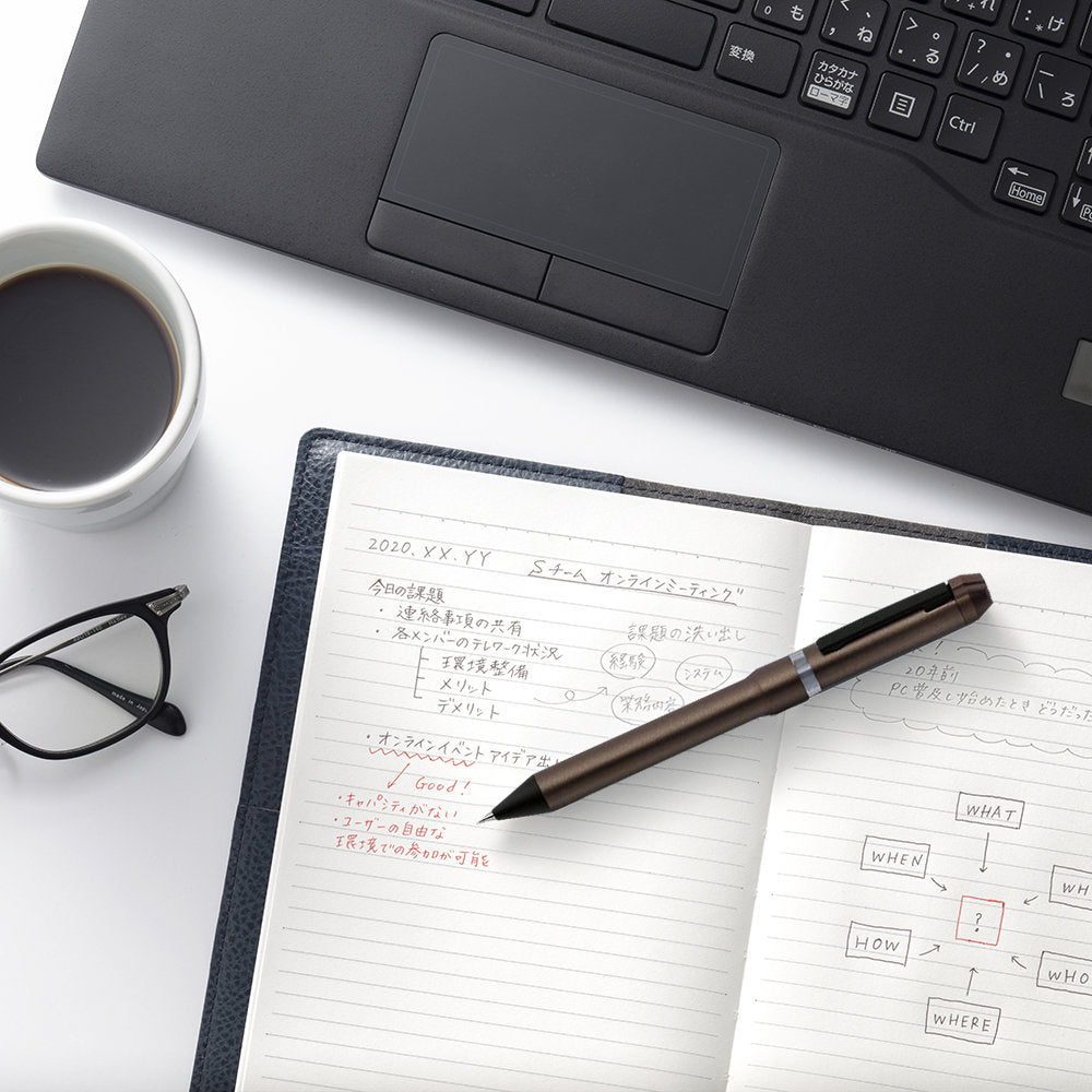 P-264 | ZEBRA SHARBO NU 2+1 回轉式多功能筆 暗調系列 (限定版)