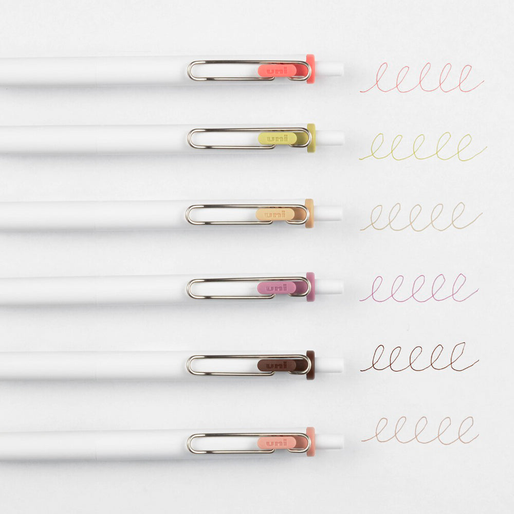 P-268 | UNI uni-ball one 中性筆 限定 Night Cafe 套裝 0.38mm / 0.5mm (6色組)