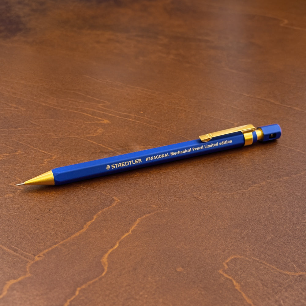 P-338 | STAEDTLER HEXAGONAL 0.5mm 六角金屬鉛芯筆 V.2 皇家藍金限量版