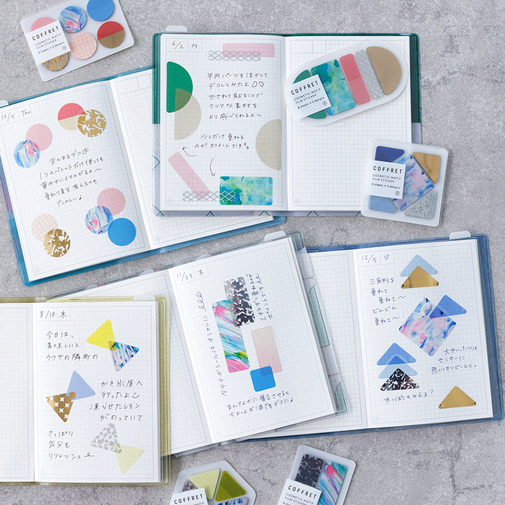 S-134 | HITOTOKI COFFRET Round 薄膜貼紙 (粉色)