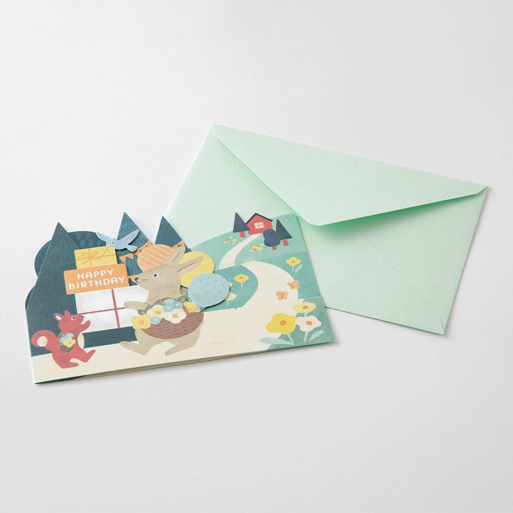 S-308 | MIDORI CARD COLLECTION 立體生日卡 (森林動物)