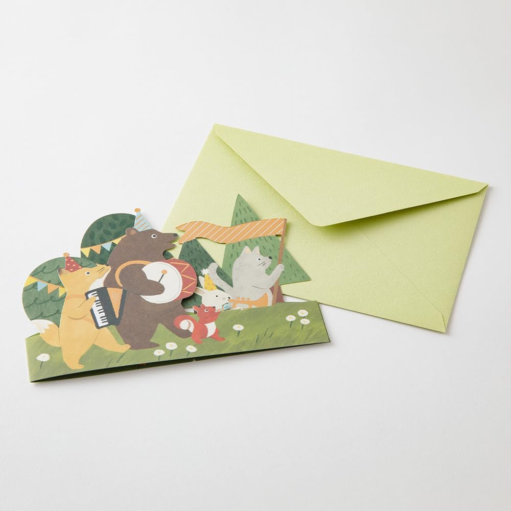 S-309 | MIDORI CARD COLLECTION 立體心意卡 (森林樂隊)