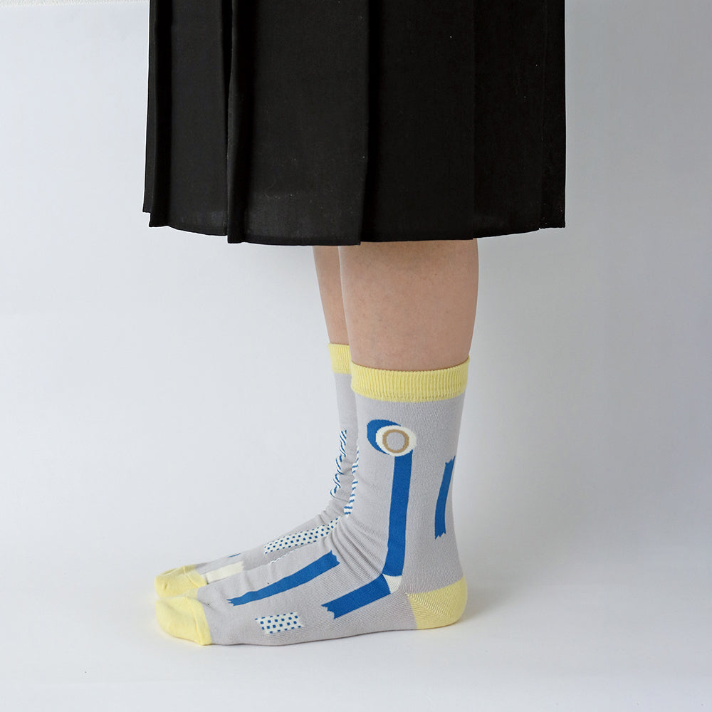 S-316 | GREEN FLASH garapago socks (紙膠帶)