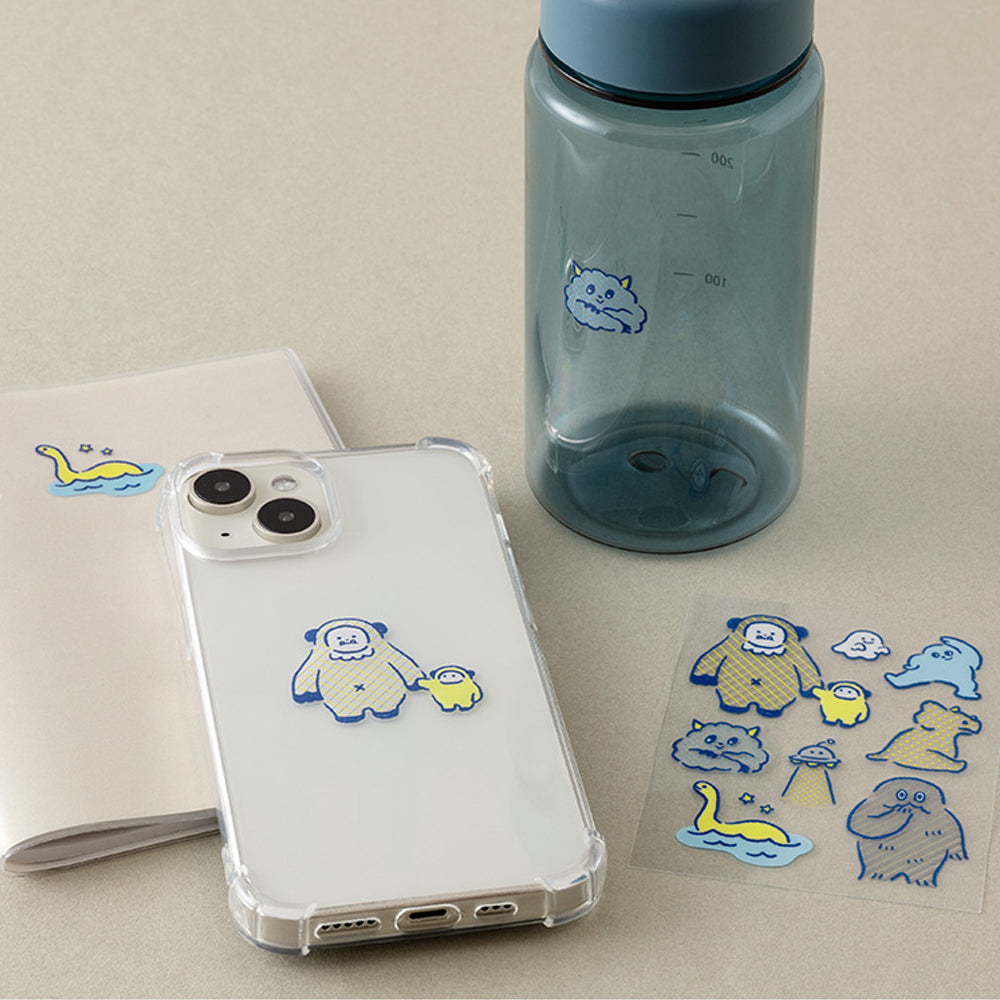 S-359 | MIDORI Glossy Transfer Sticker 移印貼紙 (怪獸)