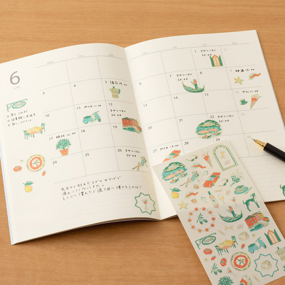 S-404 | MIDORI Sticker Collection 手帳專用貼紙 小故事系列 (意大利)