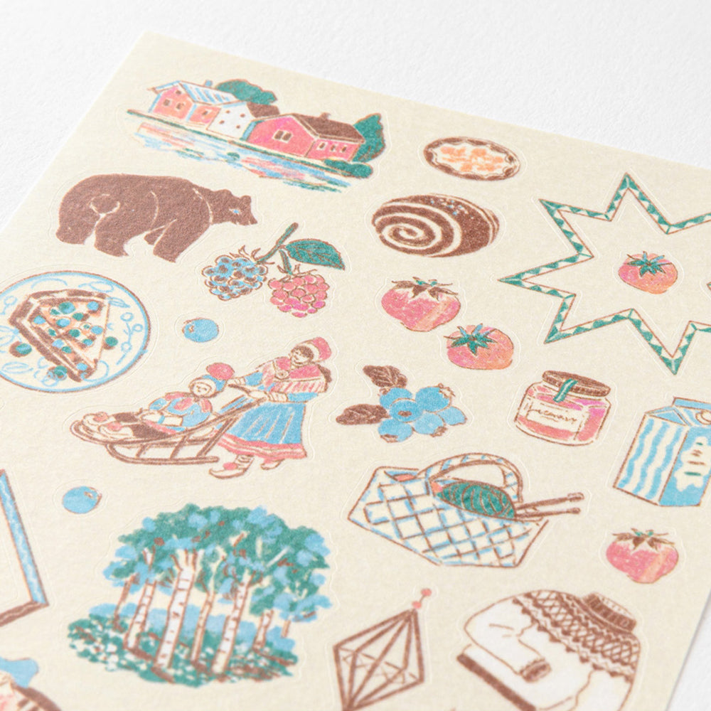S-406 | MIDORI Sticker Collection 手帳專用貼紙 小故事系列 (芬蘭)