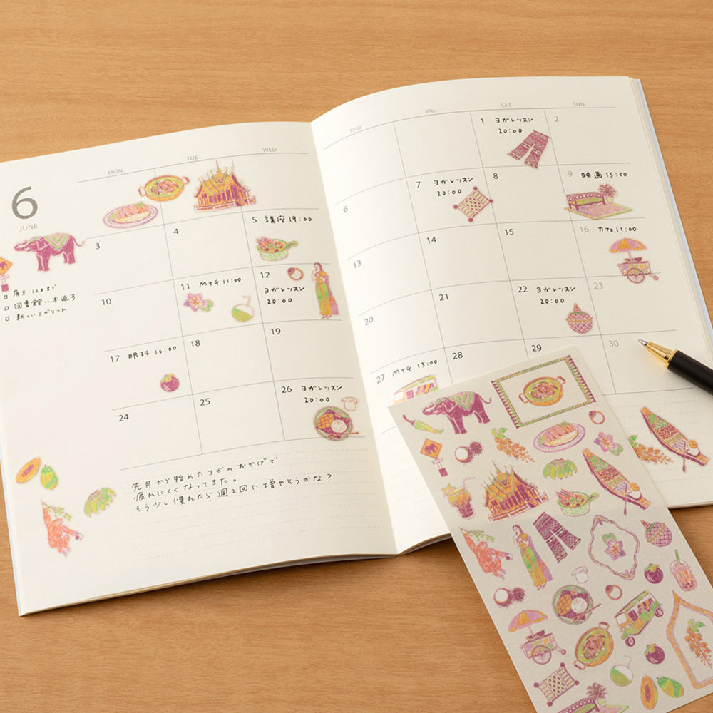 S-409 | MIDORI Sticker Collection 手帳專用貼紙 小故事系列 (泰國)