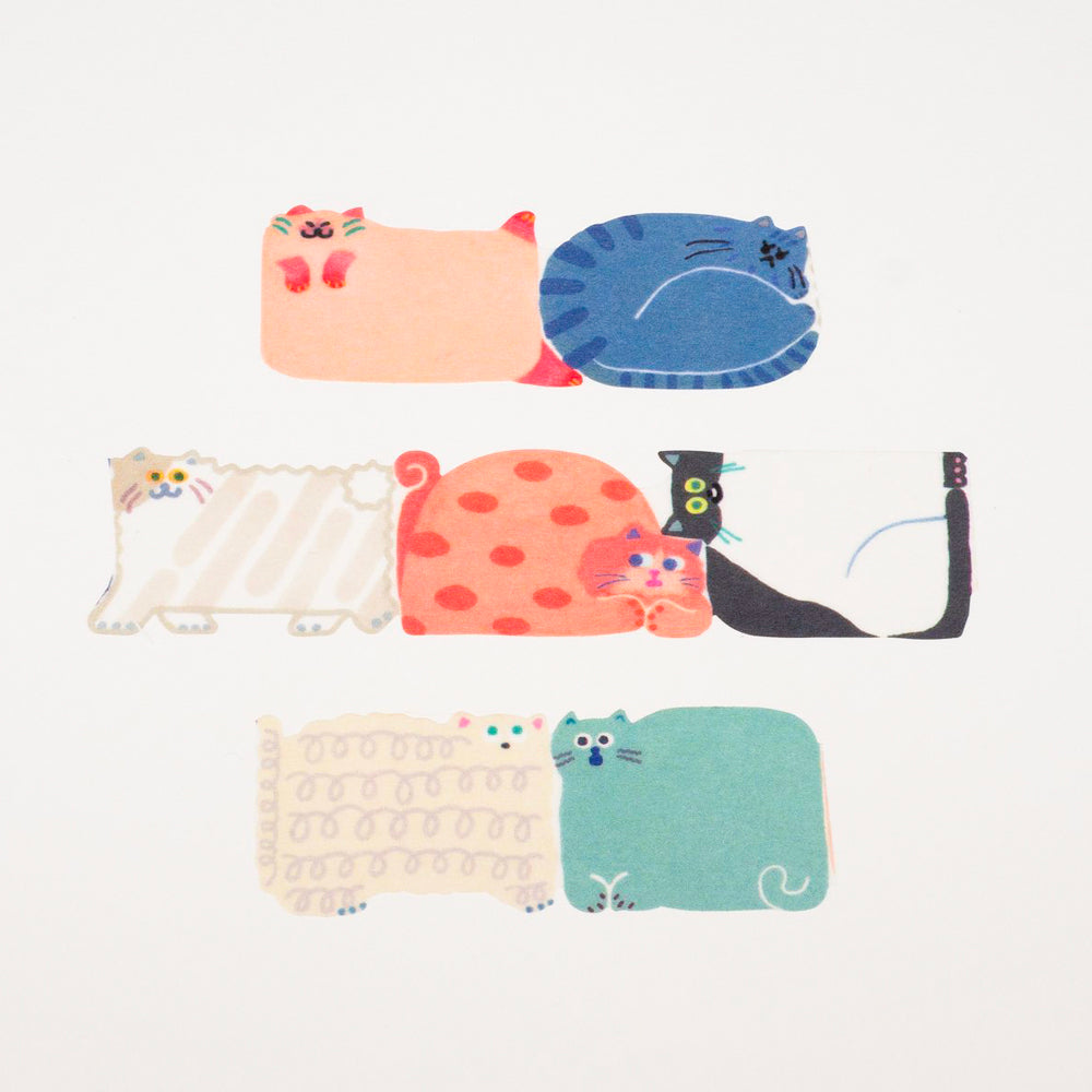 T-284 | AIUEO katanuki 和紙膠帶 (NYAN label)