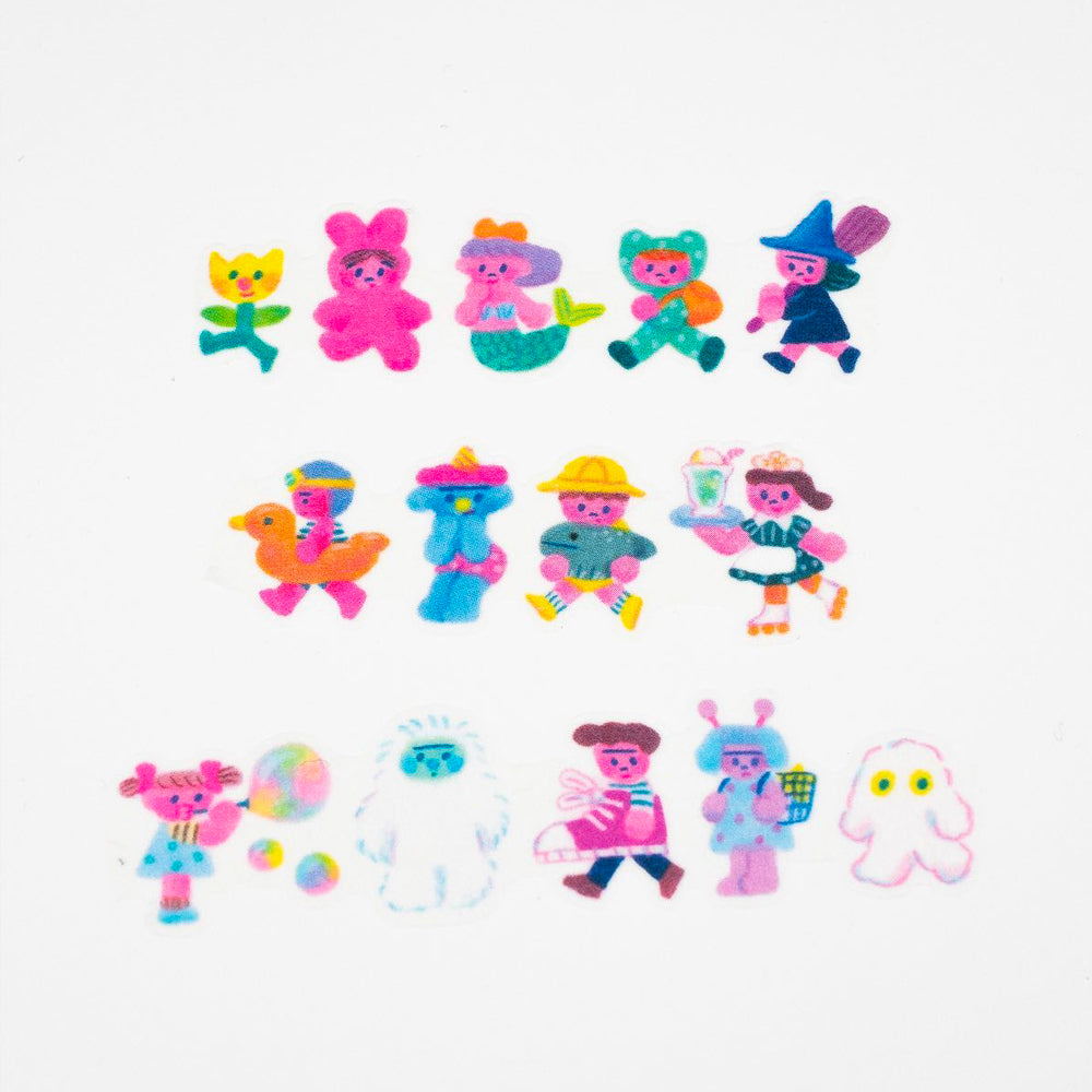 T-288 | AIUEO katanuki 和紙膠帶 (CHIBI故事世界)