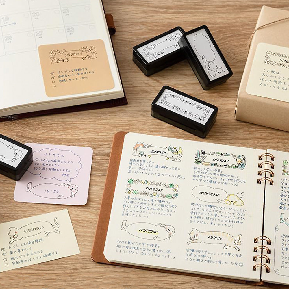 T-296 | MIDORI Paintable Stamp 半格浸透印 (文具)