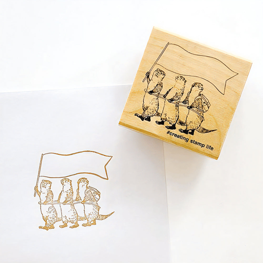 T-553 | KODOMO NO KAO I LOVE STAMP 印章系列 (水獺小隊)