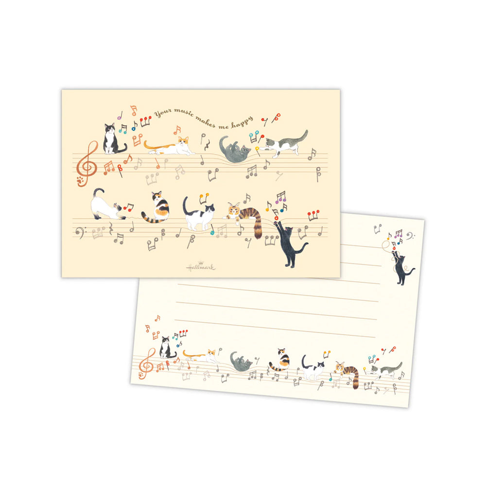 T-564 | HALLMARK 一筆盞 (跟音符遊玩的猫)