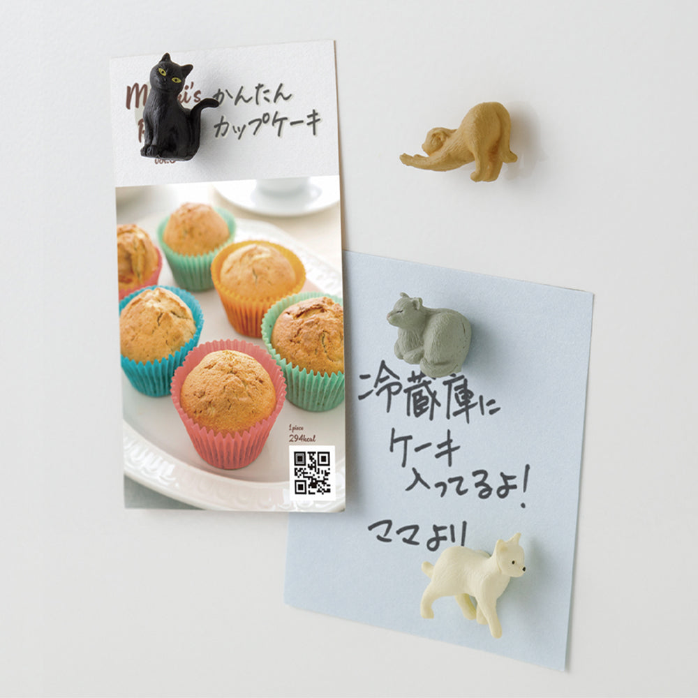 T-604 | MIDORI 迷你磁鐵組 (貓咪 · 4件組)