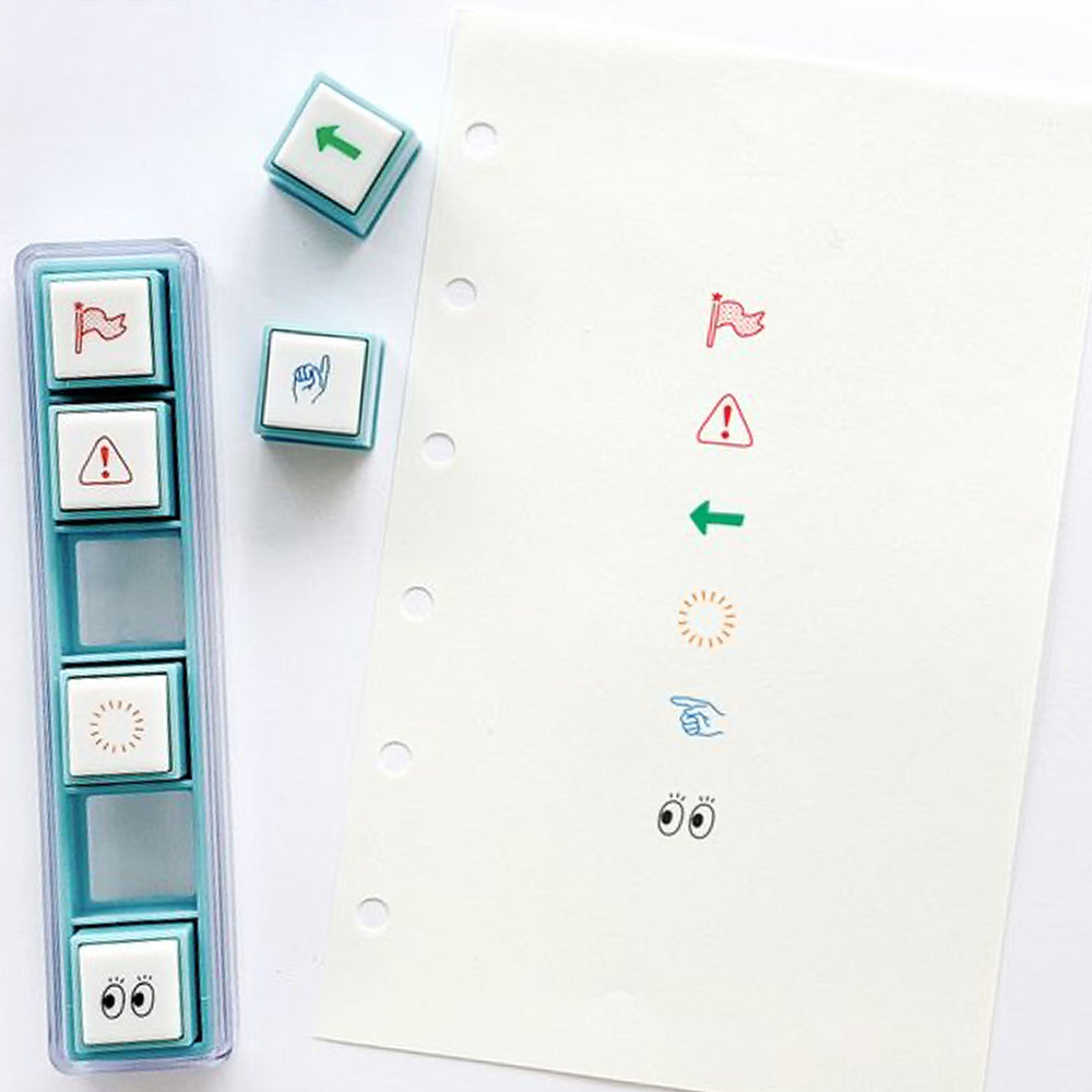 T-630D | KODOMO NO KAO Pochitto Pick! 按壓式手帳用印章 (標示)