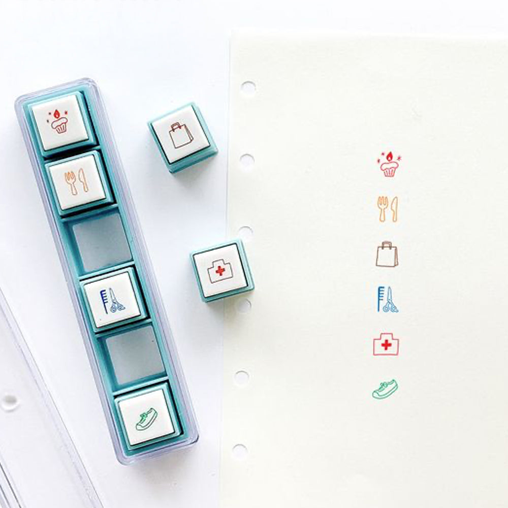 T-630E | KODOMO NO KAO Pochitto Pick! 按壓式手帳用印章 (日程)