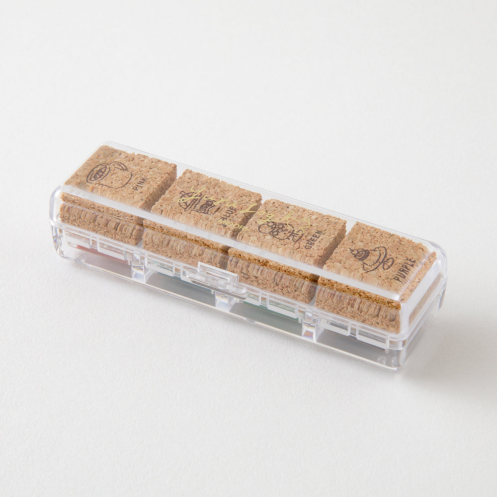 T-646 | MIDORI Yuru Log 手帳用 4色浸透印 (咖啡店)