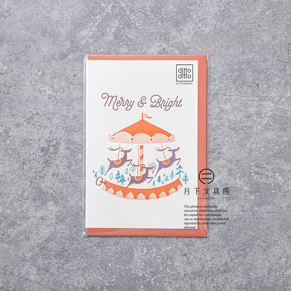 S-264 | ditto ditto 聖誕卡 (merry & bright)