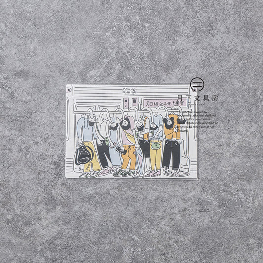 S-321 | MOVING DRAWING《地下鐵碰著妳我他》A6 明信片 (第二彈)