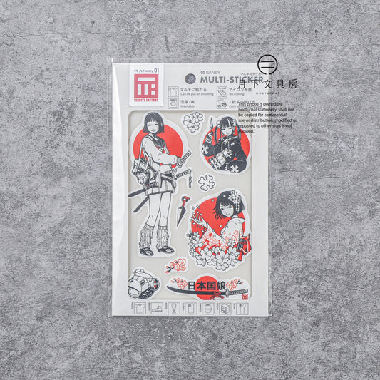 S-337 | SANBY MULTI-STICKER 多功能貼紙 (日本国娘)