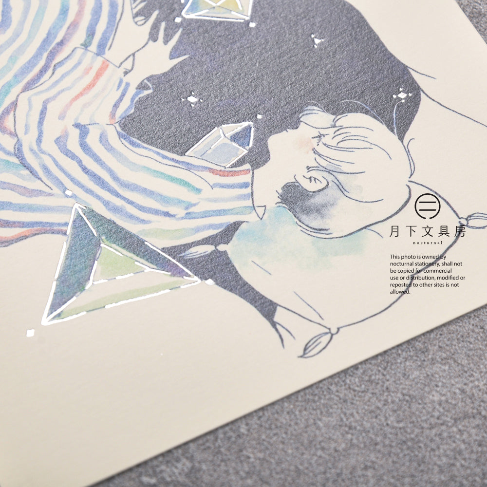 S-387 | 表現社 x 藤巻佐有梨 燙金明信片 (不眠之夜)