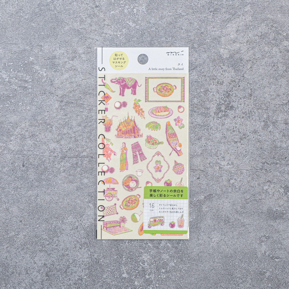 S-409 | MIDORI Sticker Collection 手帳專用貼紙 小故事系列 (泰國)