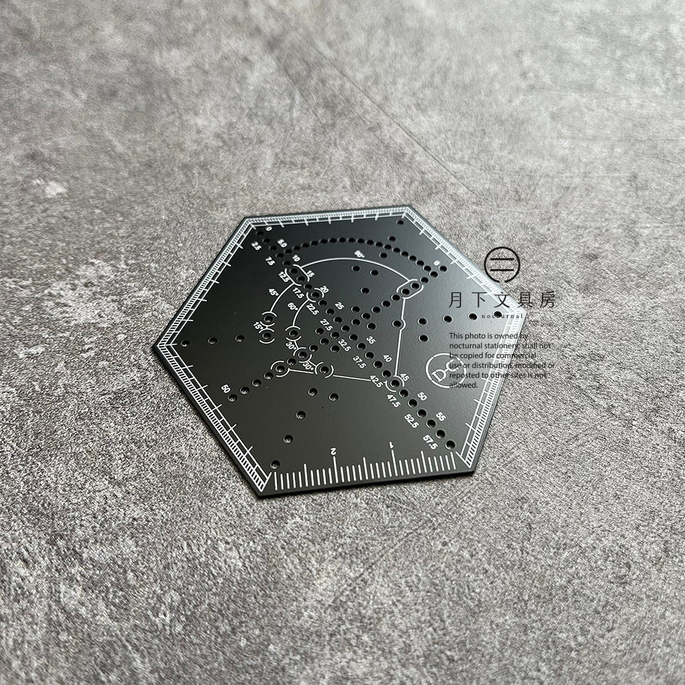 T-335 | YUAN DESIGN STUDIO Hexagonal Ruler (點尺)