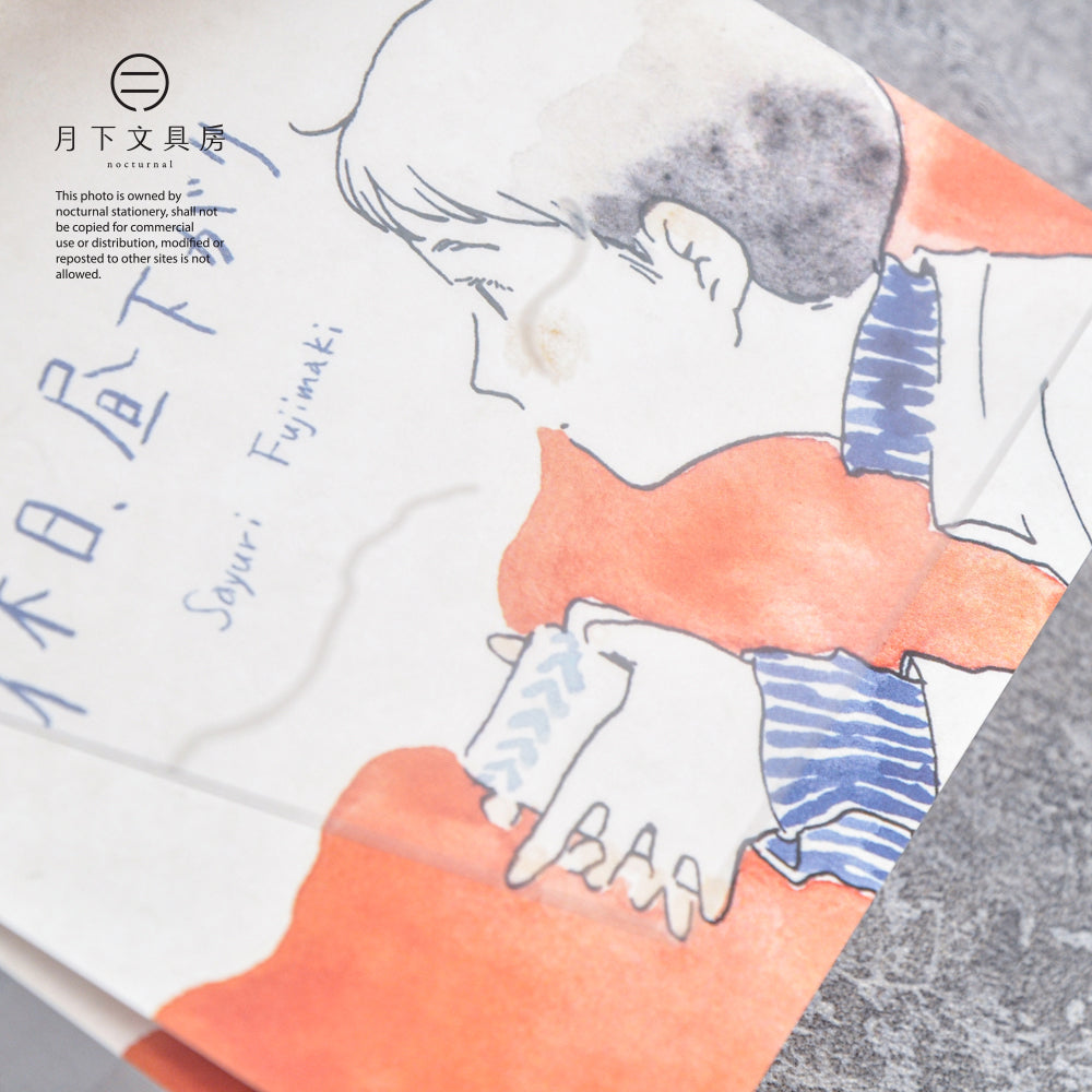 T-596 | 表現社 x 藤巻佐有梨 特厚便條本 (休日.昼下)