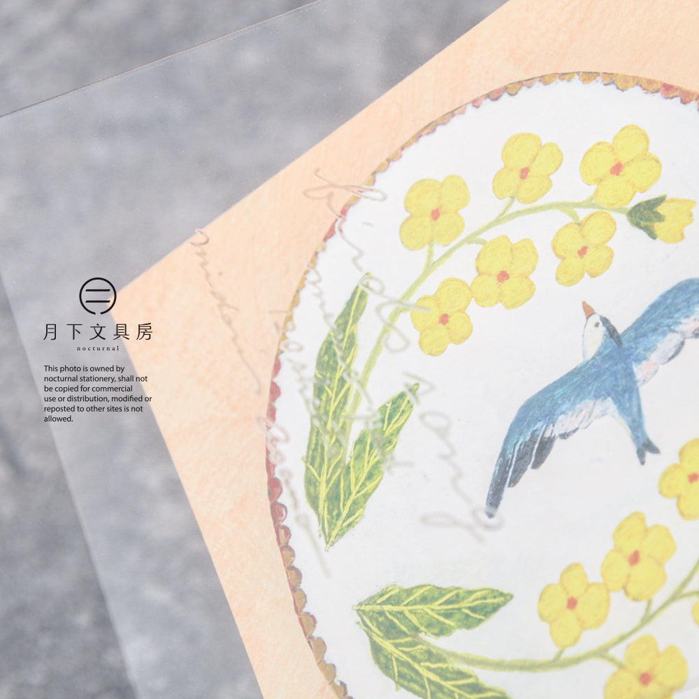 T-729 | 表現社 x 淺野綠 特厚便條本 (birds song)