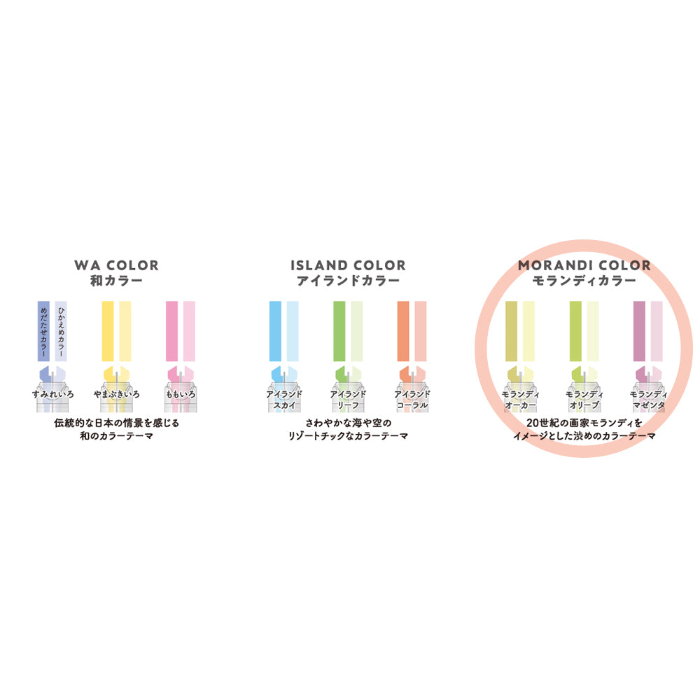 P-111C | KOKUYO Mark+獨角仙限定色螢光筆 (莫蘭迪)