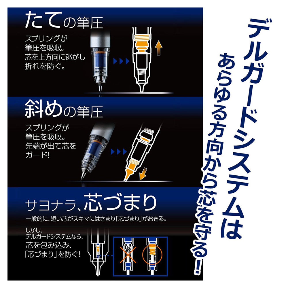 P-102 | ZEBRA DelGuard 鉛芯筆 0.5mm 水彩主題 (限定版)