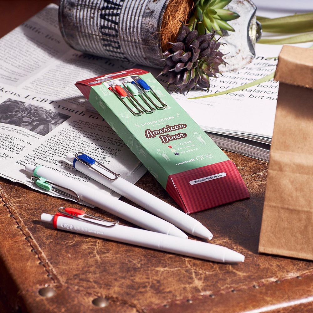 P-156 | UNI uni-ball one 中性原子筆 經典色限定版 0.38mm/0.5mm (單支)