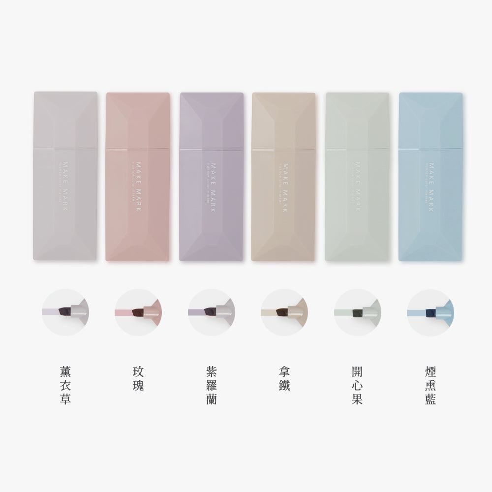 P-208 | SUN-STAR MAKE MARK 淡色螢光筆 (6色組)