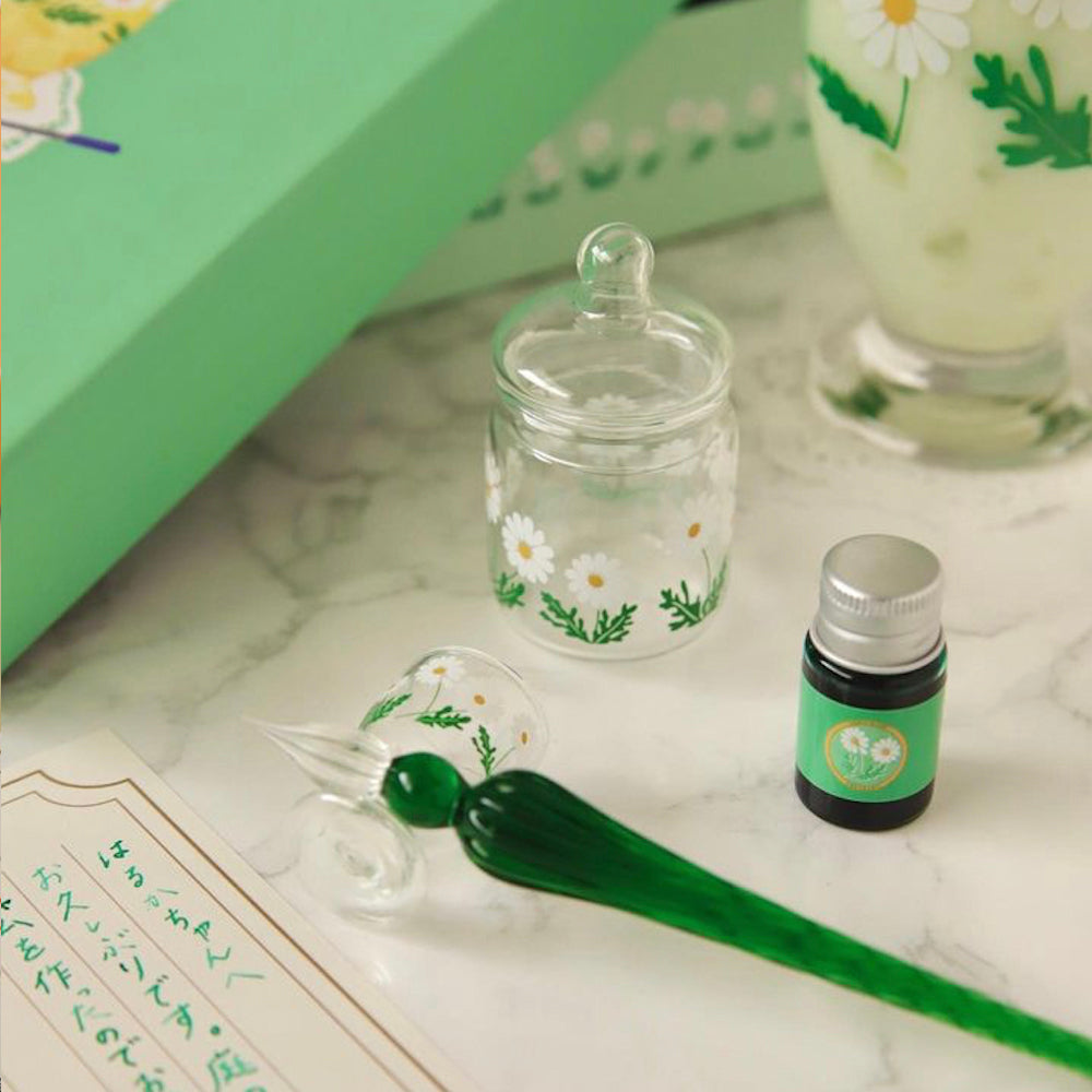 P-216 | RYU-RYU x ADERIA RETRO 玻璃筆套裝 (綠色)