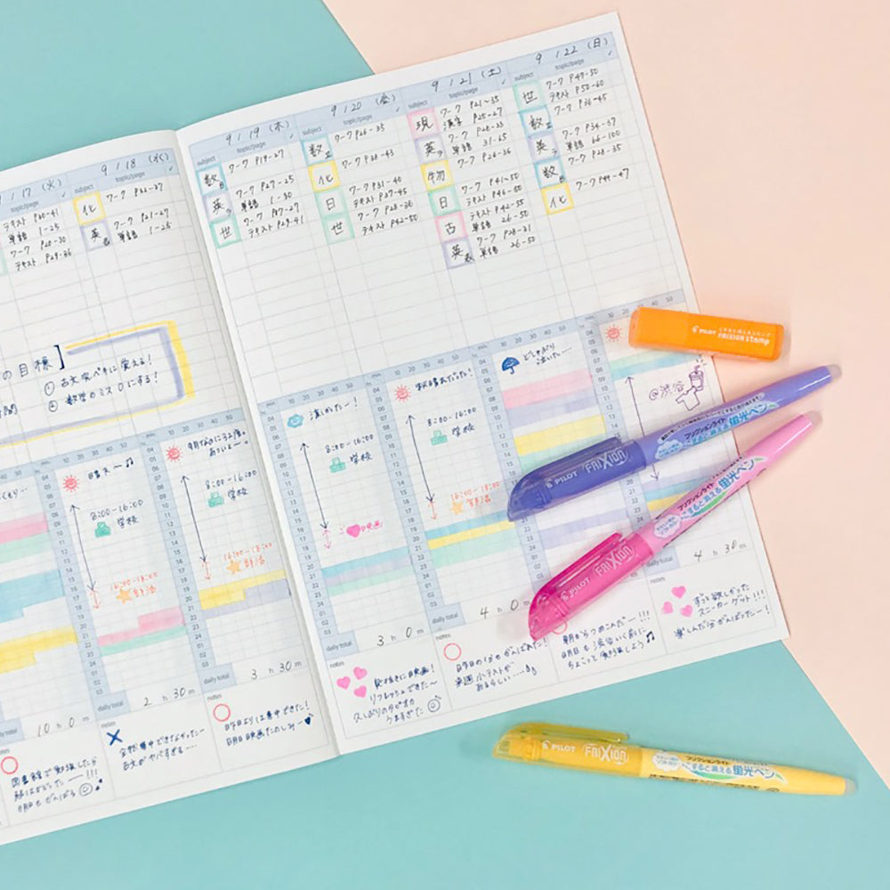 P-86A | PILOT Frixion Light 可擦式螢光筆 (6色組-標準色)