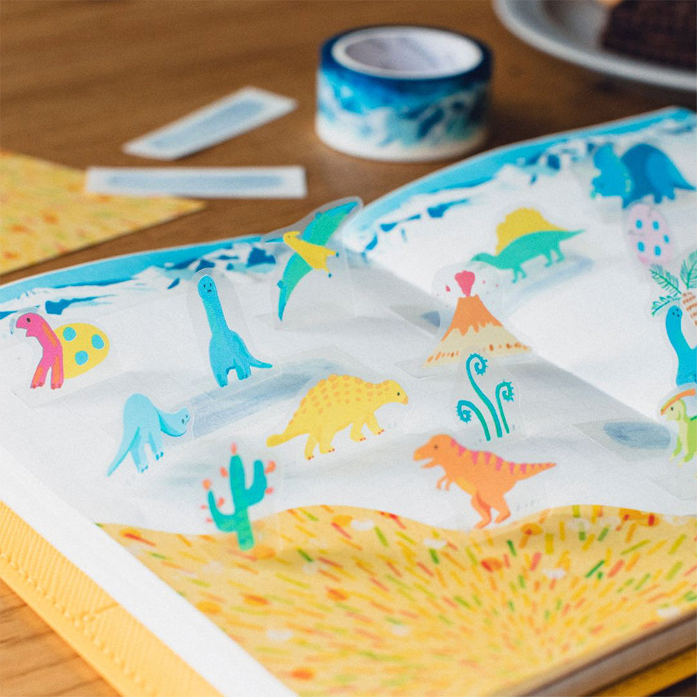 S-91 | KING JIM HITOTOKI Pop-Up 貼紙 (恐龍)