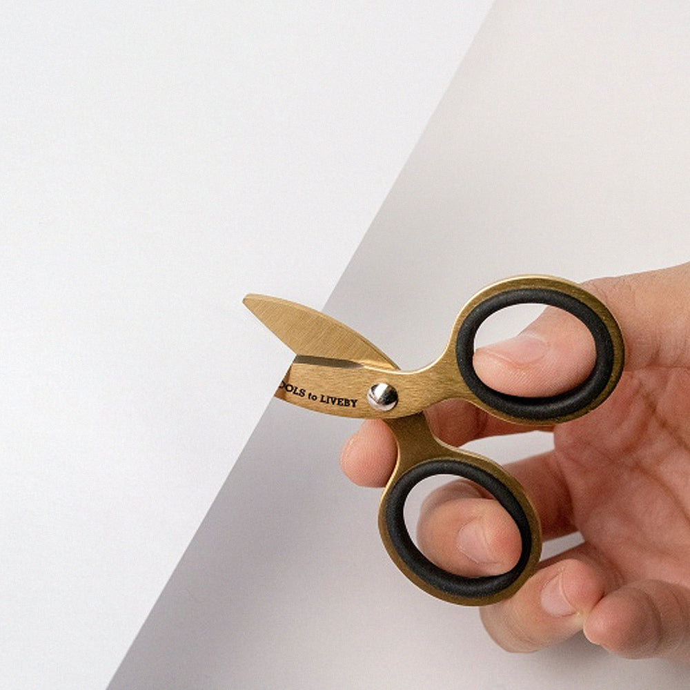 T-105A | TOOLS to LIVEBY 3吋短刃剪刀 (金色)