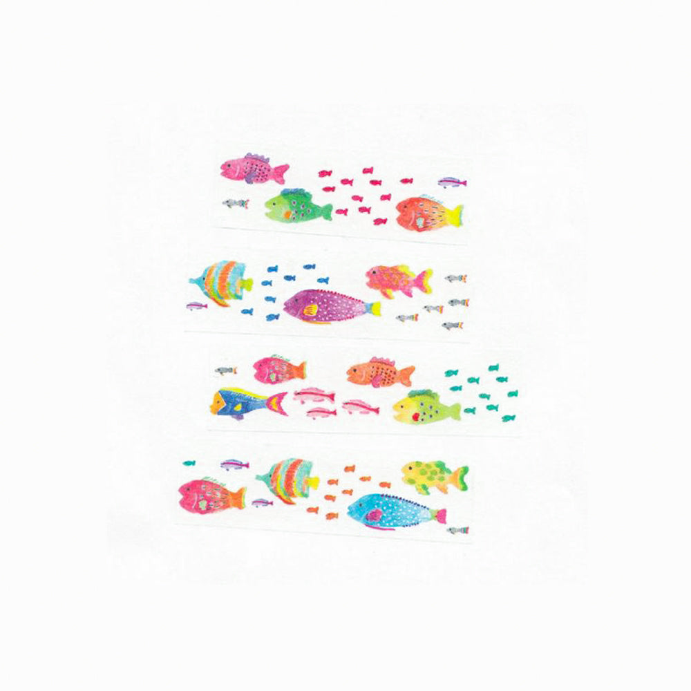 T-145 | AIUEO 和紙膠帶 (魚)