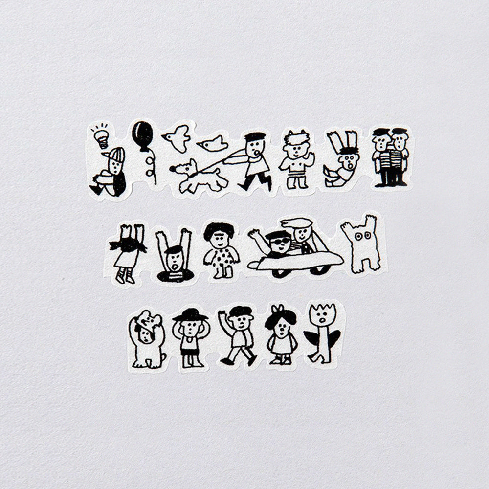 T-149 | AIUEO katanuki 和紙膠帶 (CHIBI)