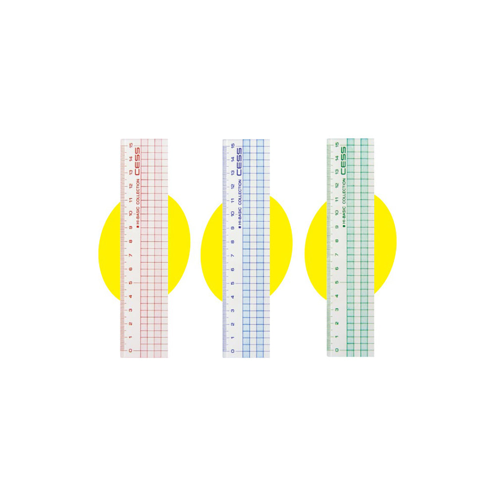 T-187 | LEMON CESS 亞加力方眼直尺