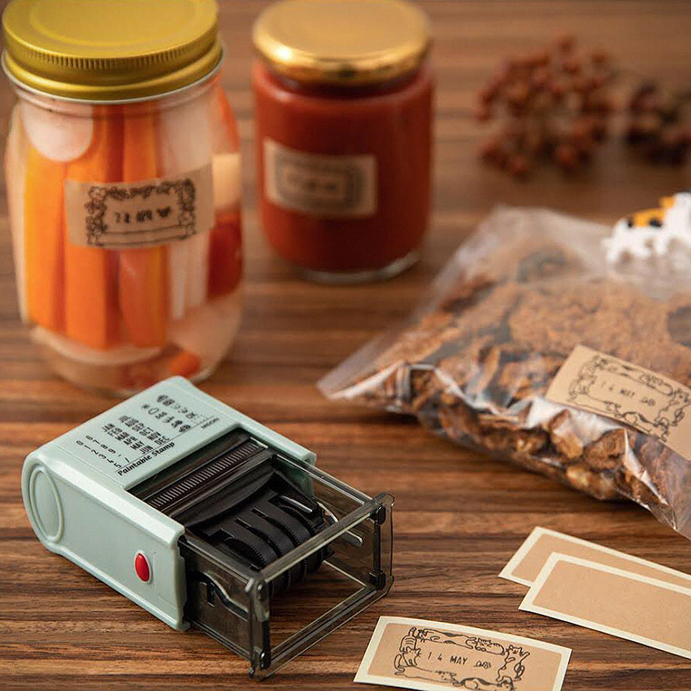 T-207 | MIDORI Paintable Stamp 日期回轉印 (森林動物)