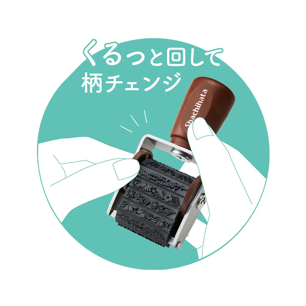 T-221D | SHACHIHATA 橡皮回轉印章 (裝飾)