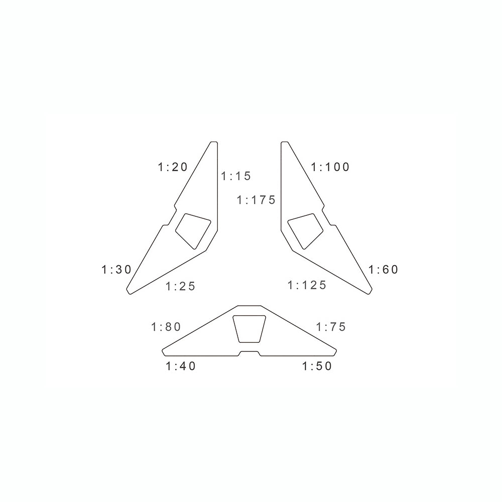 T-251 | YUAN DESIGN STUDIO T³ Scale Ruler