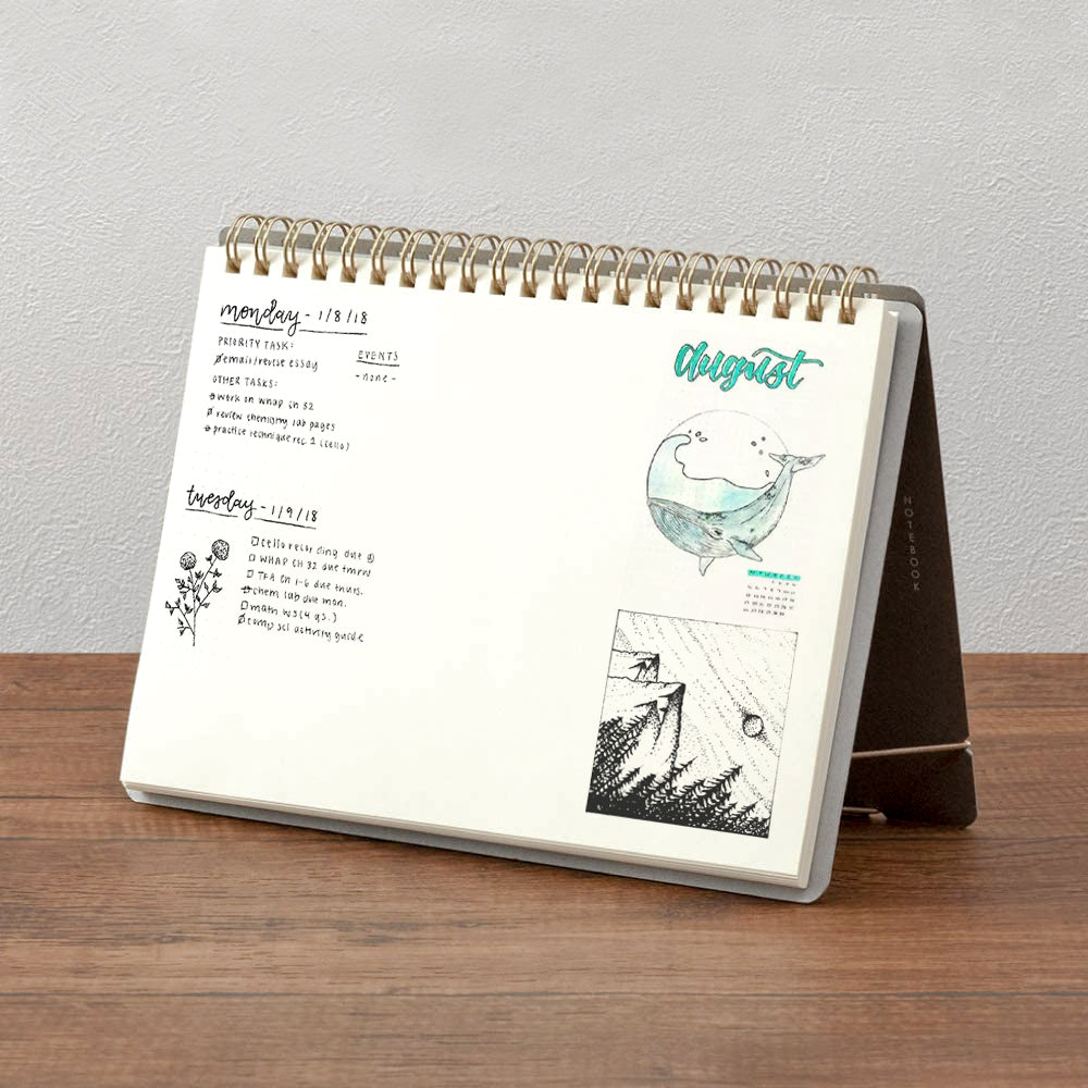 B-05 | MIDORI +STAND 座檯筆記簿 (A6)